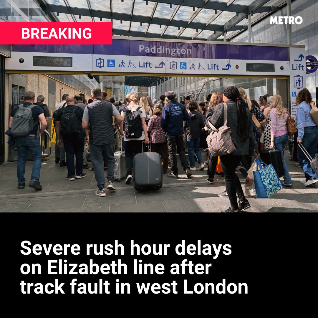 Severe rush hour delays on Elizabeth line after track fault in west London