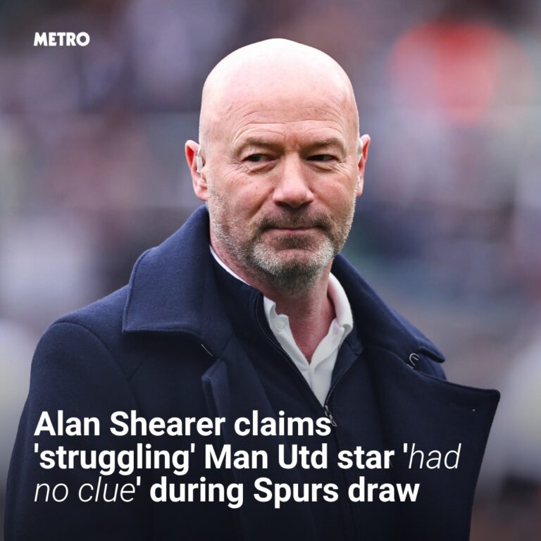 Alan Shearer claims ‘struggling’ Manchester United star ‘had no clue’ during Spurs draw