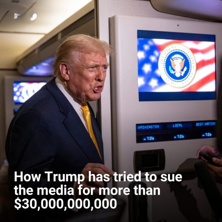 How Trump has tried to sue the media for more than $30,000,000,000 – with drastically different results