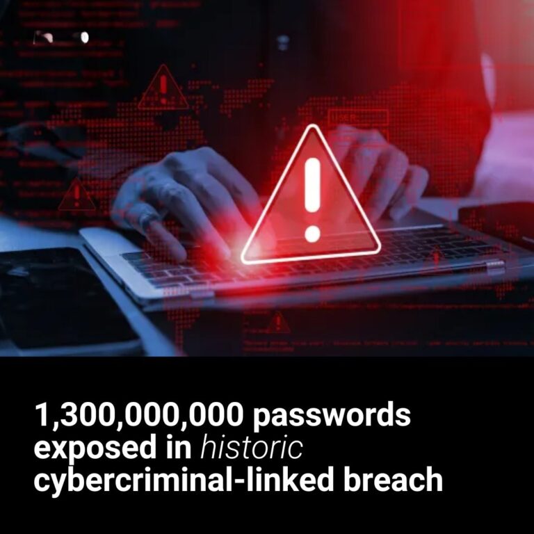 1,300,000,000 passwords exposed in historic cybercriminal-linked breach