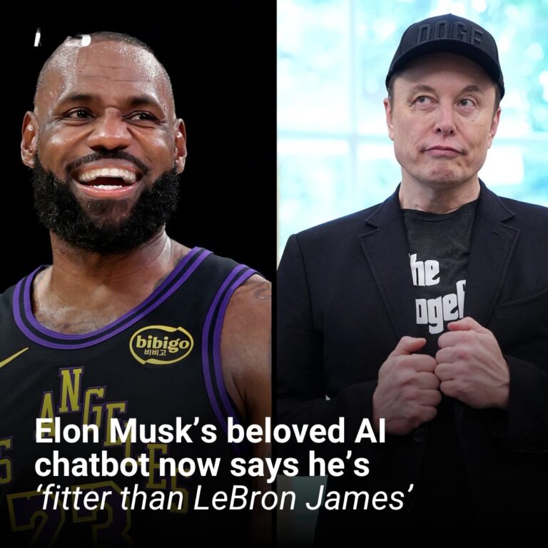 Elon Musk’s Grok now says the world’s richest man is ‘fitter than LeBron James’