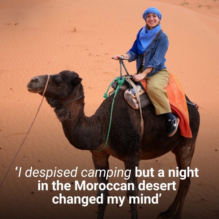 I despised camping but a night in the desert changed my mind