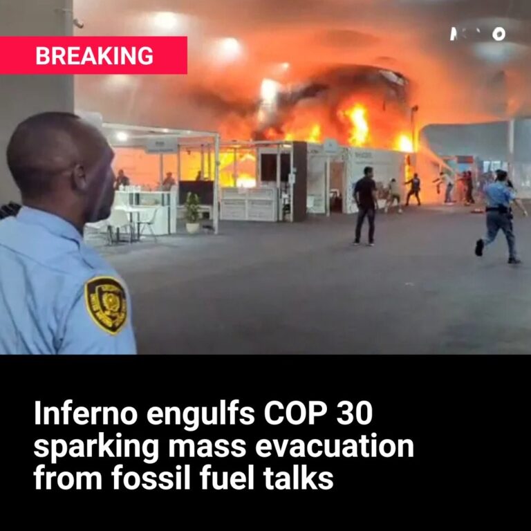 Inferno engulfs COP 30 sparking mass evacuation from fossil fuel talks