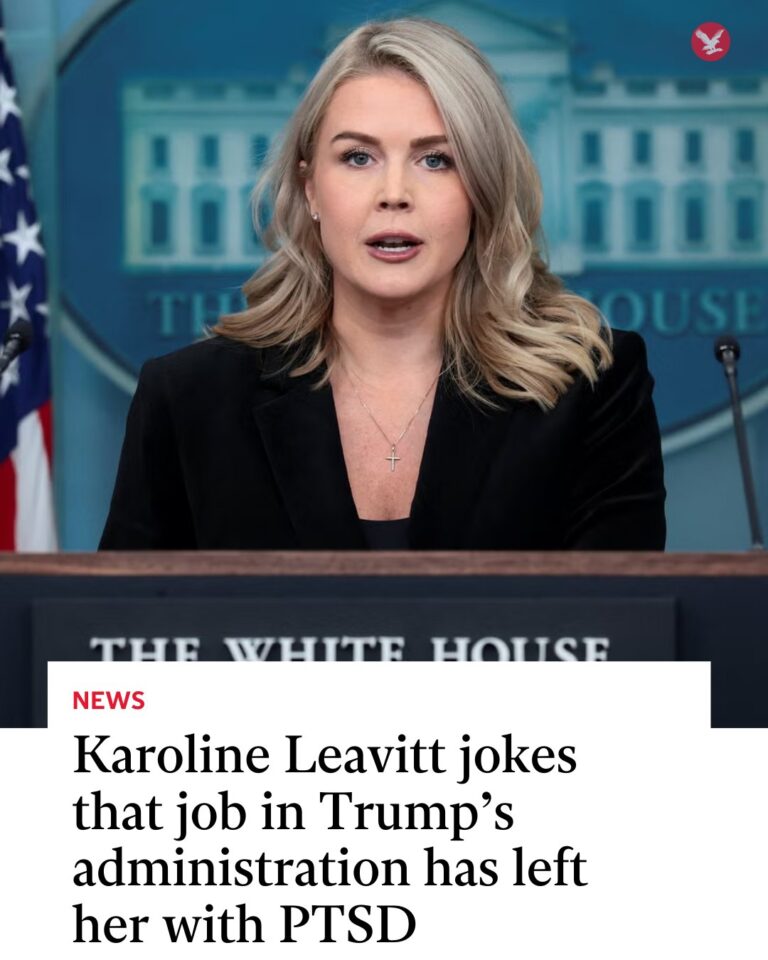 Karoline Leavitt jokes that job in Trump’s administration has left her with PTSD: ‘It’s very difficult’