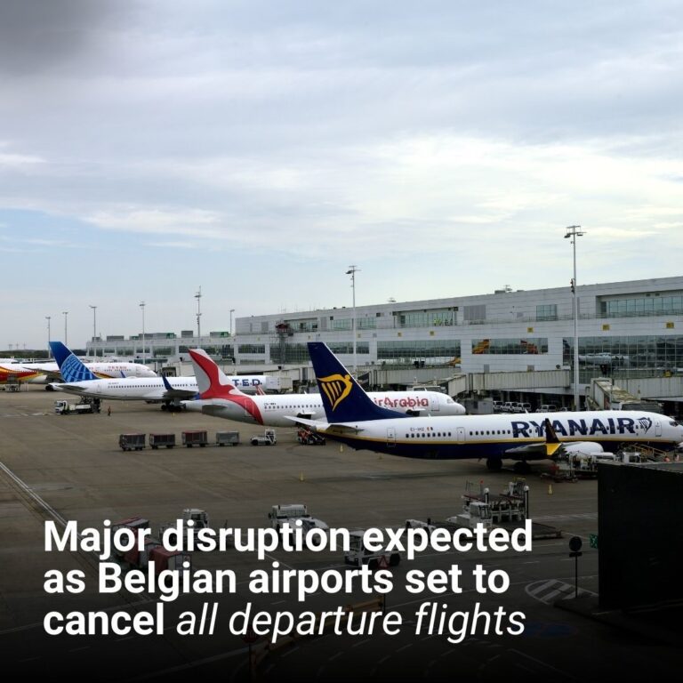 Major European airports cancel all departure flights tomorrow affecting UK travellers