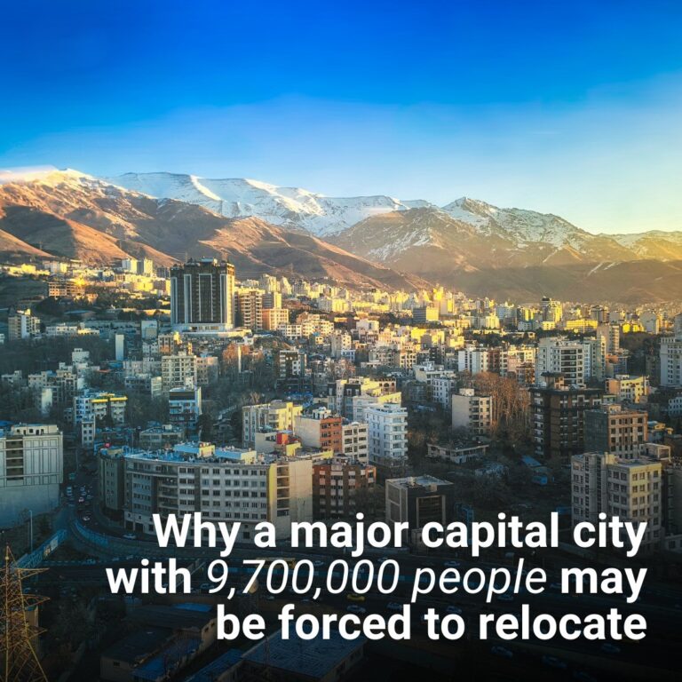 Why a major capital city with 9,700,000 people may be forced to relocate