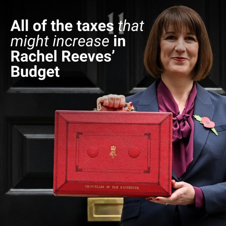 All of the taxes that might increase in Rachel Reeves’s Budget next week