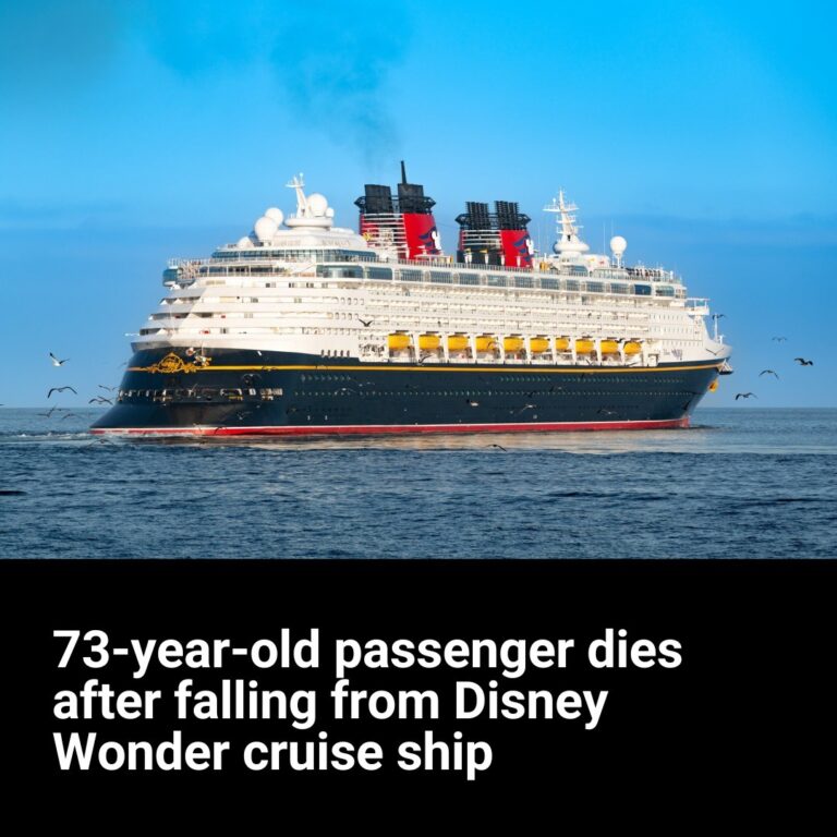 Passenger, 73, dies after falling from Disney Wonder cruise ship