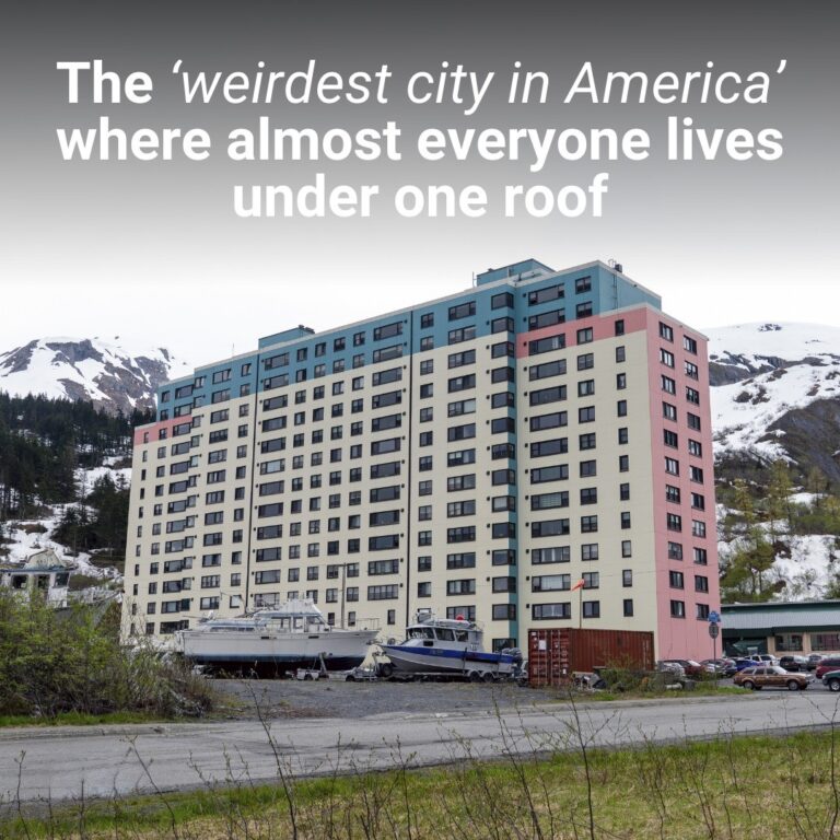 The ‘weirdest city in America’ where almost everyone lives under one roof