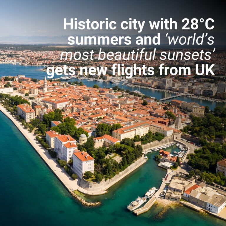 Historic city with 28°C summers and ‘world’s most beautiful sunsets’ gets new flights from UK