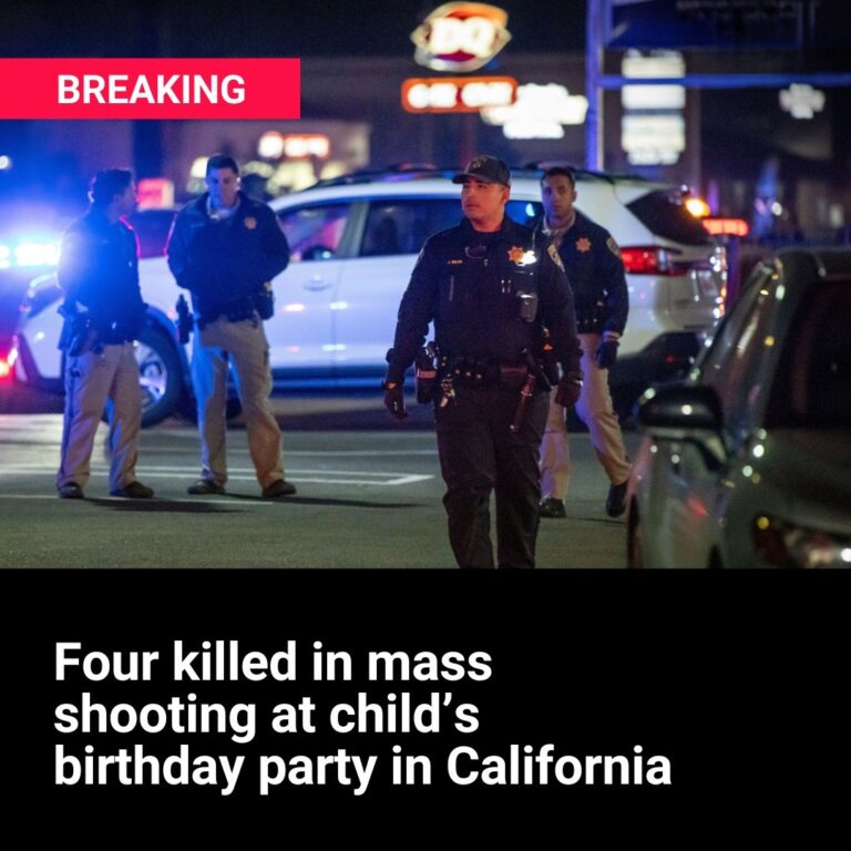 Four killed in mass shooting at child’s birthday party in California