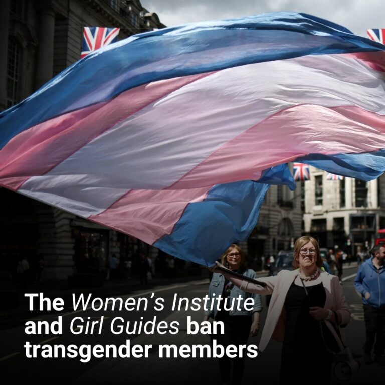 Women’s Institute and Girl Guides ban transgender members