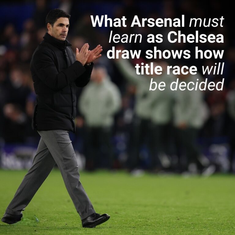 What Arsenal must learn as Chelsea draw shows how Premier League title race will be decided