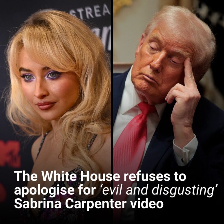 The White House refuses to apologise for ‘evil and disgusting’ Sabrina Carpenter video