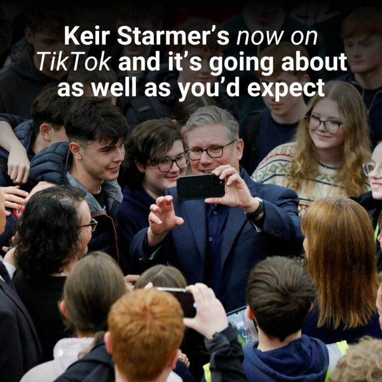 Keir Starmer now has a TikTok and it’s going about as well as you’d expect
