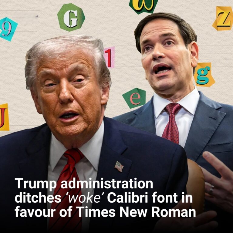 Trump admin ditches ‘wasteful’ Calibri font for the return of Times New Roman