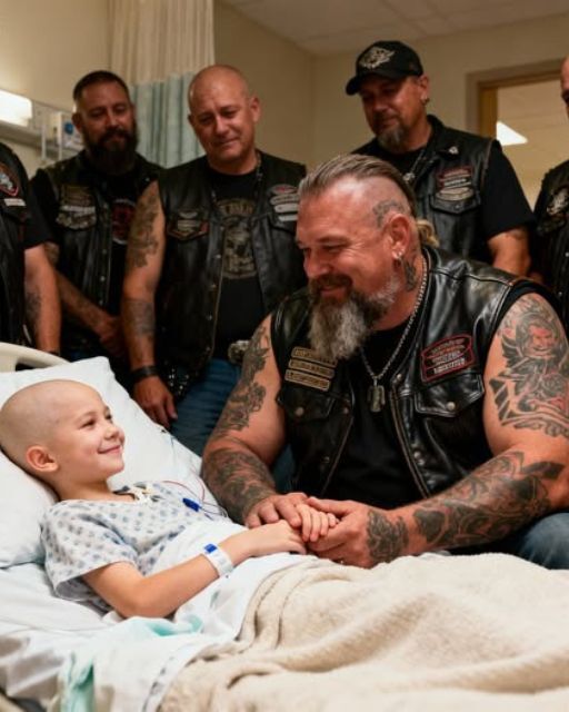 40 Bikers Took Shifts Holding Dying Little Girl’s Hand For 3 Months So She’d Never Wake Up Alone In Hospice