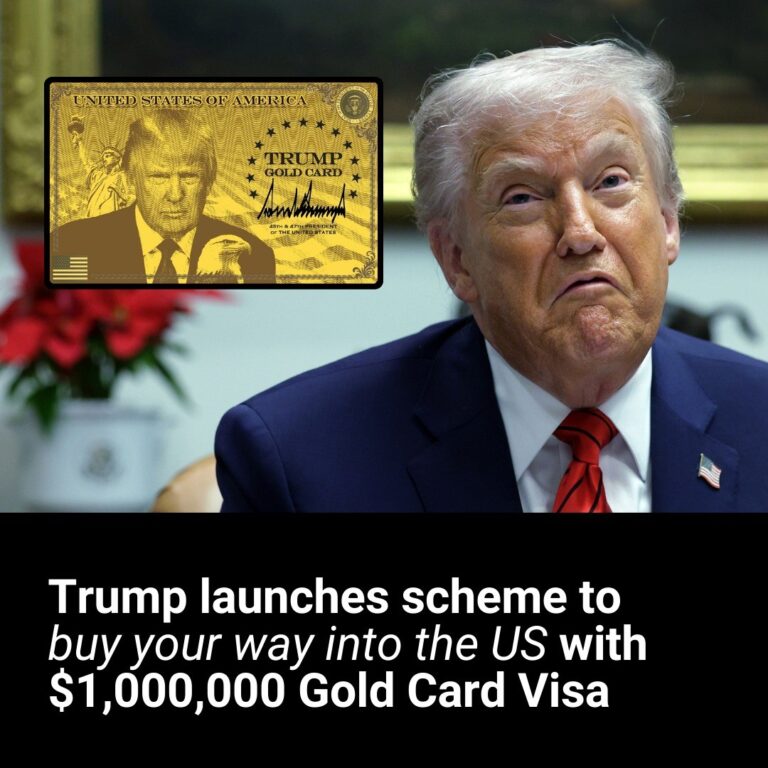 Trump launches scheme to buy your way into US with $1,000,000 Gold Card Visa