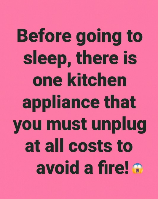 A Common Kitchen Safety Tip Many People Forget Overnight