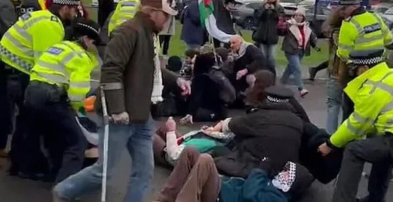 Scuffle breaks out at HMP Bronzefield after hunger striker taken away in ambulance