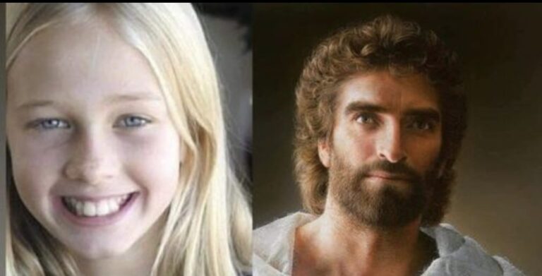 Masterful painting of Jesus by 8-year-old rescued from the shadows