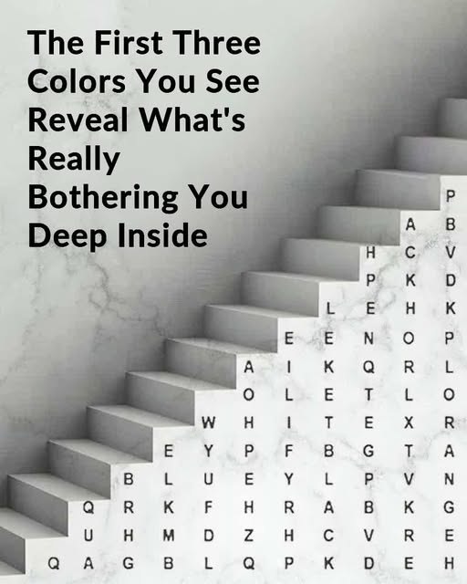 The First Three Colors You See Reveal The Burden You Carry