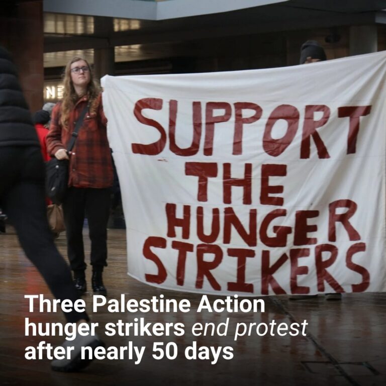 Three hunger strikers end their protest after nearly 50 days