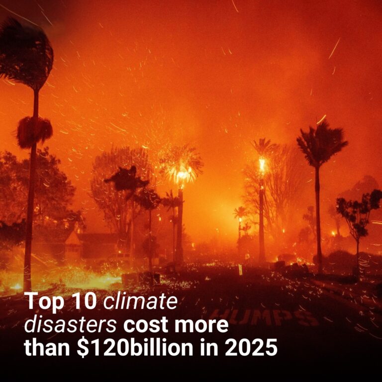 Top 10 climate disasters cost more than $120,000,000,000 in 2025