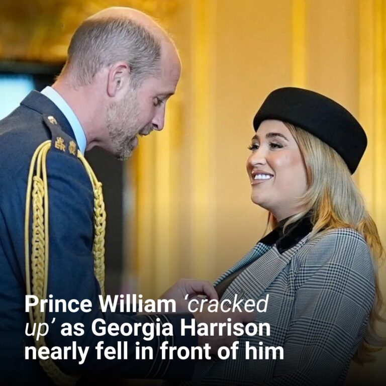 Prince William ‘cracked up’ as Georgia Harrison nearly fell in front of him