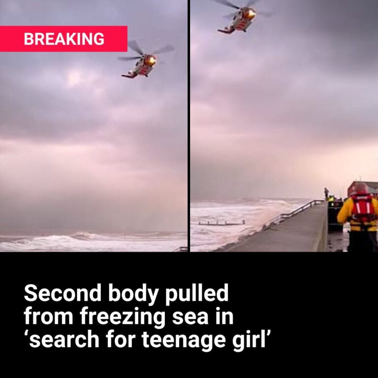 Second body pulled from freezing sea in ‘search for teenage girl’