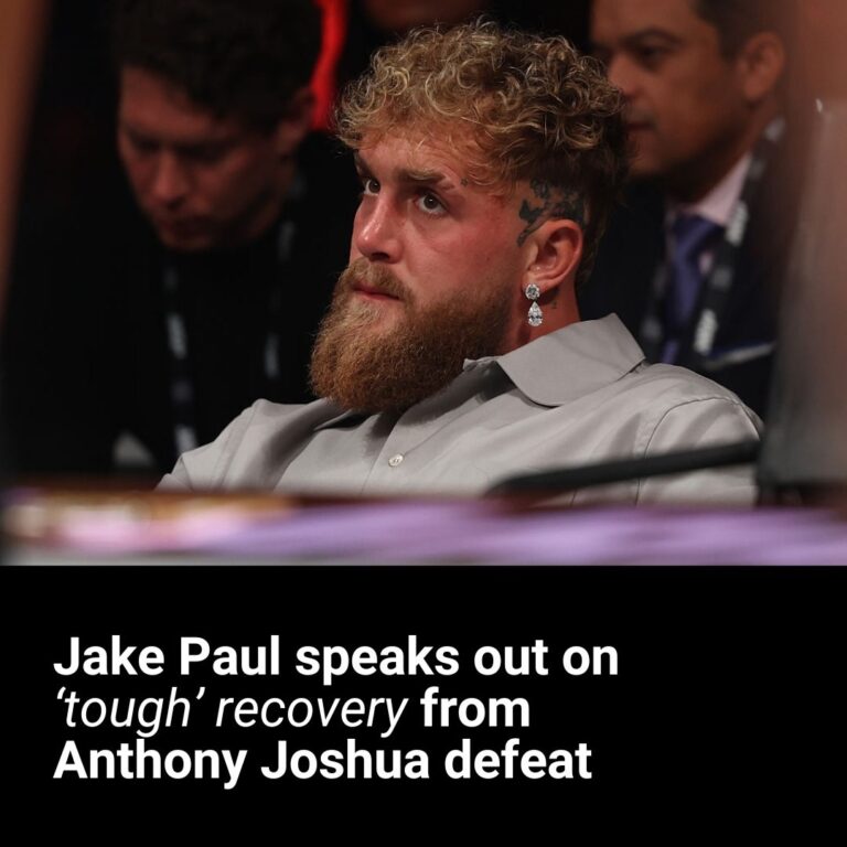 Jake Paul speaks out on ‘tough’ recovery from Anthony Joshua defeat