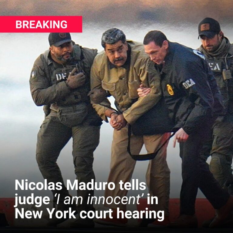 Nicolas Maduro tells judge ‘I am innocent’ in New York court hearing