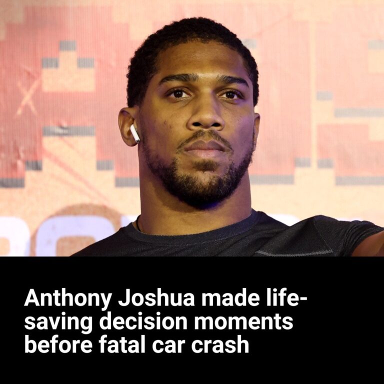 The life-saving decision Anthony Joshua made moments before fatal car crash