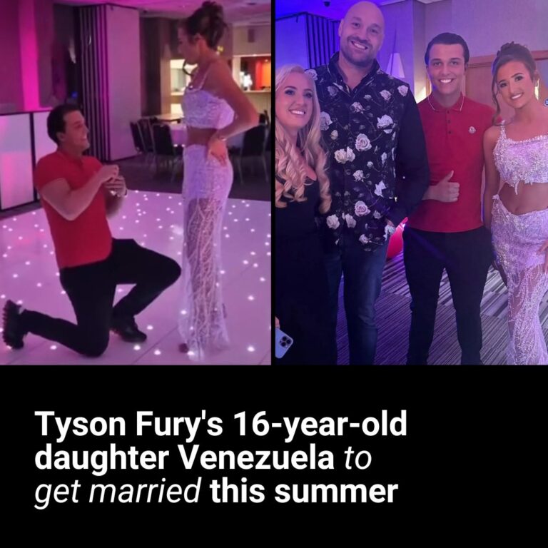 Tyson Fury’s daughter Venezuela, 16, reveals her wedding date this summer