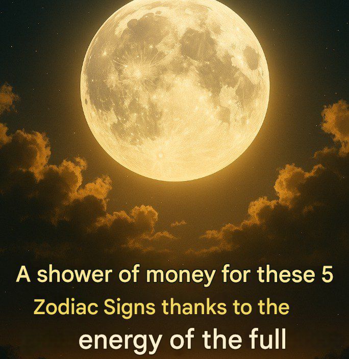 A shower of money for these 5 Zodiac Signs thanks to the energy of the full moon…