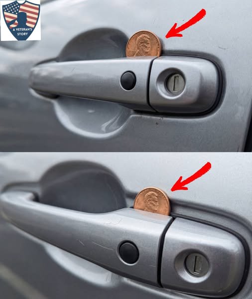 If You See a Penny in Your Car Door Handle, This is What It Might Mean