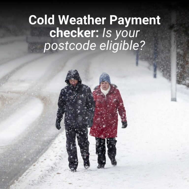 Cold Weather Payment checker shows if your postcode is eligible for £25