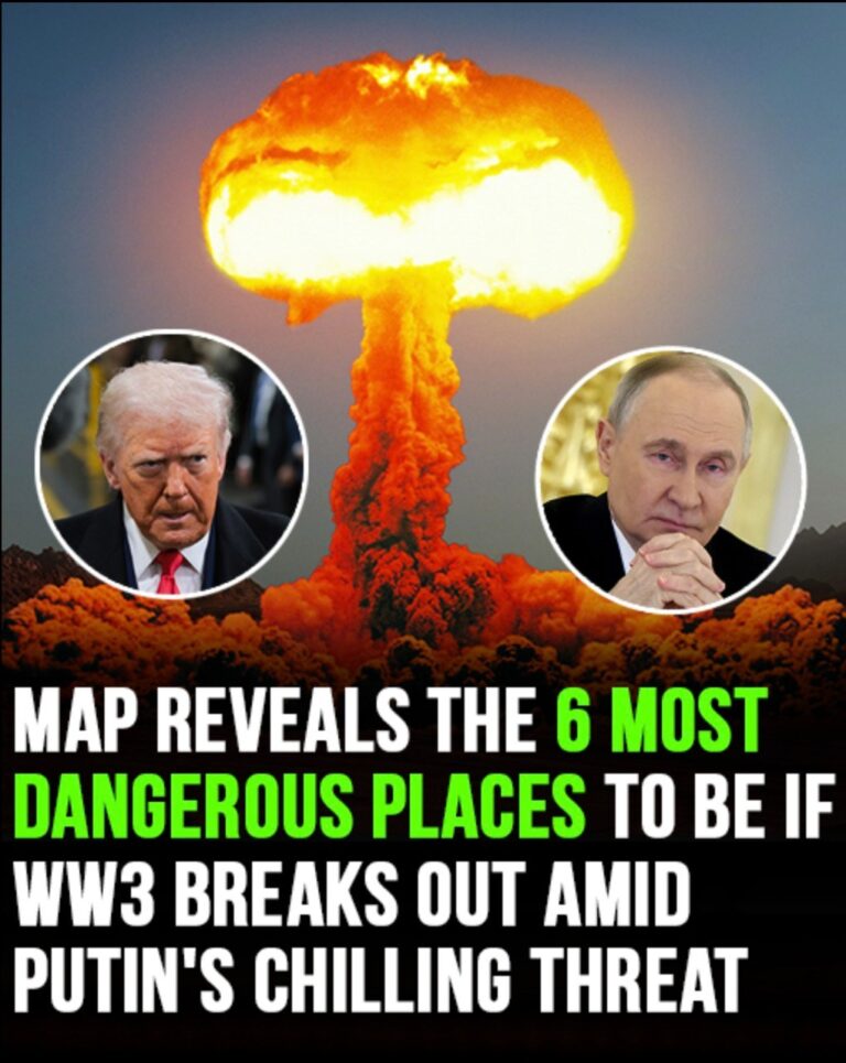 Map reveals the 6 most dangerous places to be if WW3 breaks out!