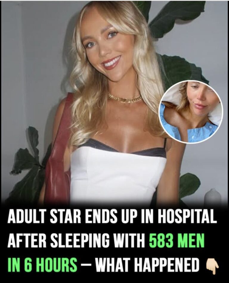 Adult star hospitalized after sleeping with 583 men in one day