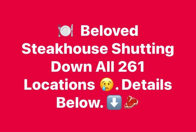 My Favorite Steak Restaurant Is Closing All 261 Of Its Locations