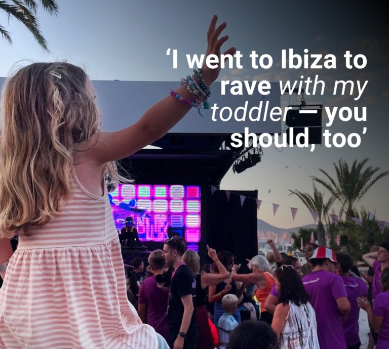 I went to Ibiza to rave with my toddler — you should, too