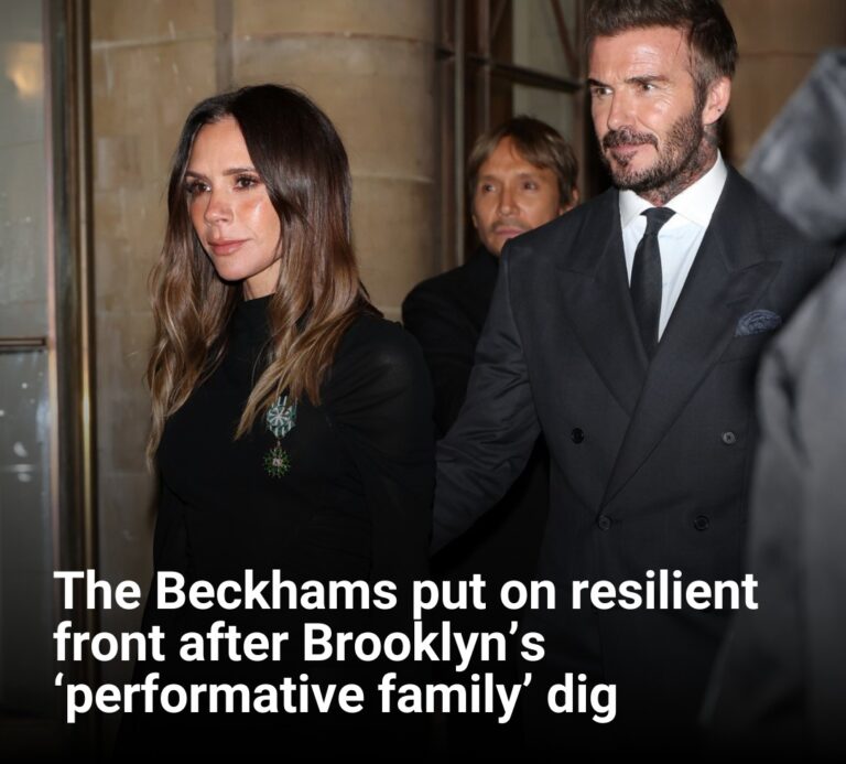 The Beckhams put on resilient front after Brooklyn’s ‘performative family’ dig