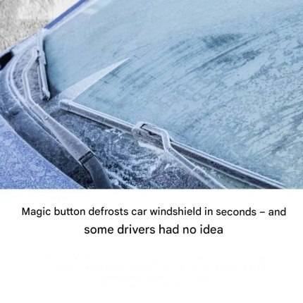‘Magic’ button defrosts car windshield in seconds – and some drivers had no idea