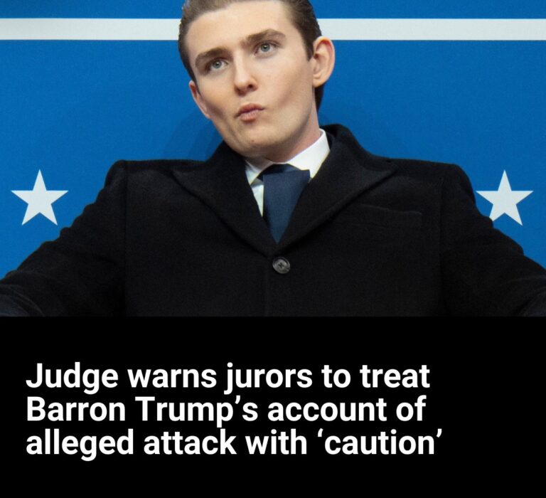 Judge warns jurors to treat Barron Trump’s account of alleged attack with ‘caution’