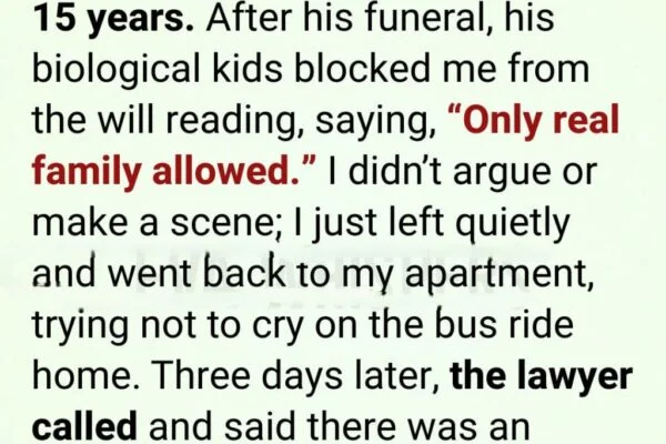 I Was Asked to Leave My Stepfather’s Will Reading. Three Days Later, a Phone Call Changed Everything I Thought I Knew