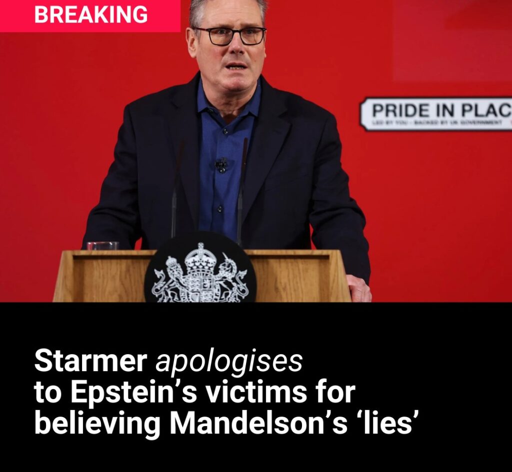 Starmer apologises to Epstein’s victims for believing Peter Mandelson’s ‘lies’
