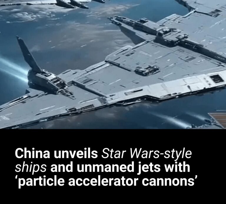 China unveils Star Wars-style ships and unmaned jets with ‘particle accelerator cannons’