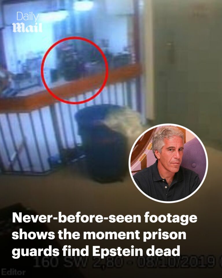 The moment prison guards find Epstein dead: Never-before-seen footage shows guards running back and forth after paedophile’s corpse is discovered