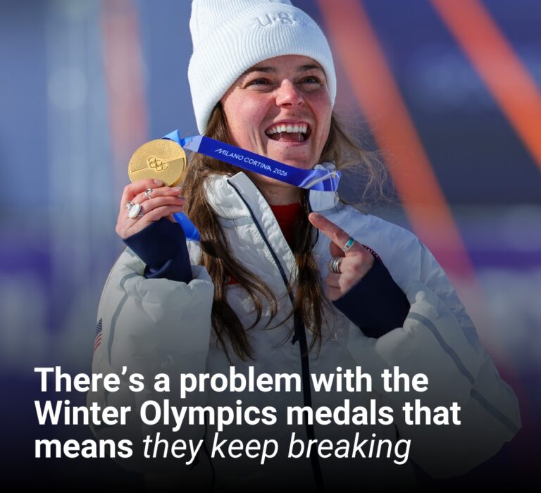 There’s a problem with the Winter Olympics medals that means they keep breaking