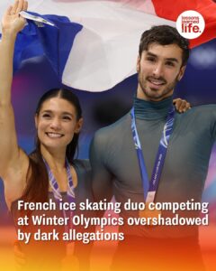 French ice skating duo competing at Winter Olympics overshadowed by dark allegations